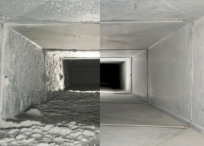 Residential air duct cleaning result